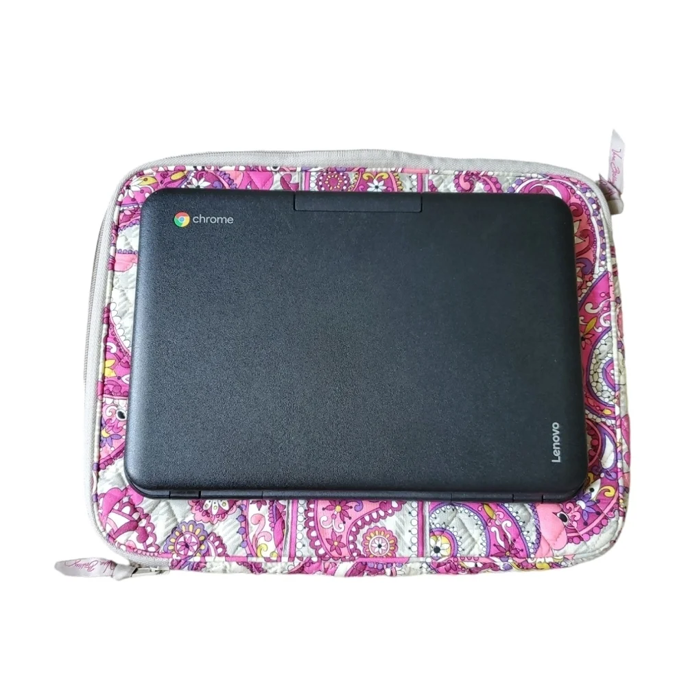 Vera Bradley Floral Mini Laptop Case with pocket inside.